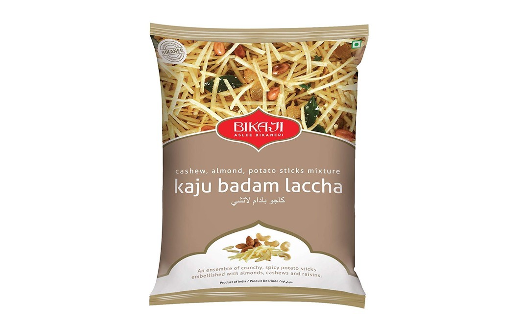 Bikaji Cashew, Almond, Potato Sticks Mixture Kaju Badam Laccha   Pack  150 grams
